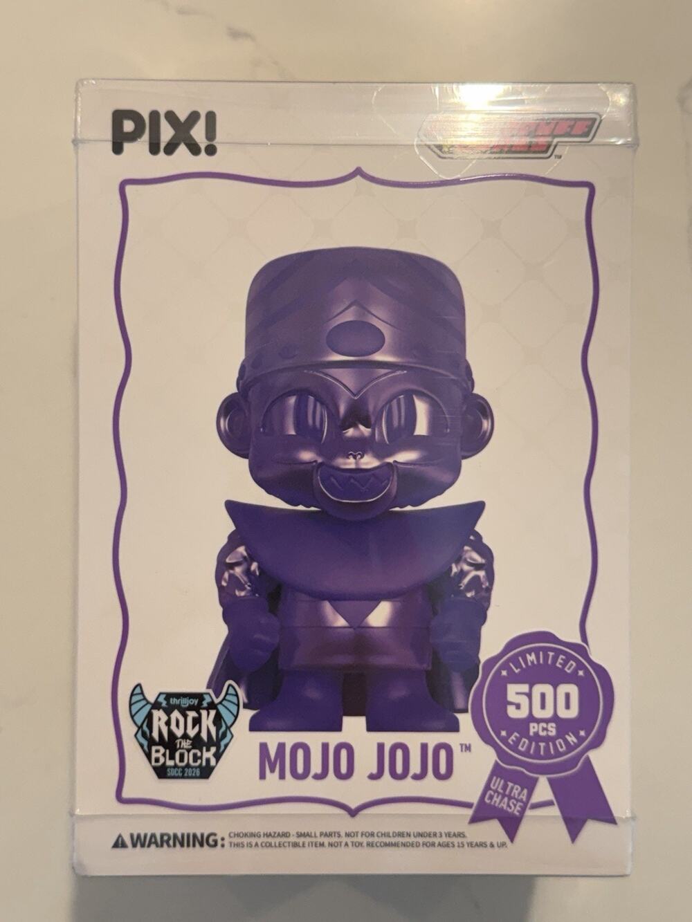 SEALED SDCC 2026 Thrilljoy Mojo Jojo PIX! LE500 Block Party: Rock the Block #1